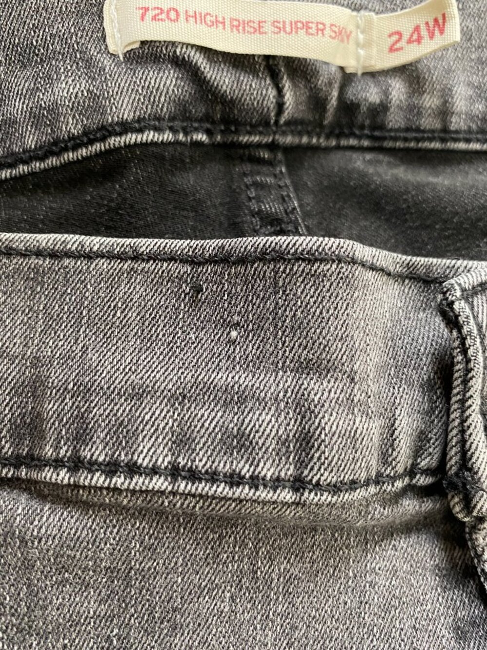 Levi's 720 Super Skinny Denim Jeans Women's 24W High Rise Gray Casual Pants - Picture 16 of 16